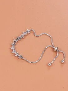 Vòng tay Khối Zirconia  Trang trí - Bạc - Xem 2