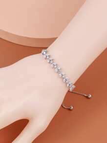 Vòng tay Khối Zirconia  Trang trí - Bạc - Xem 3