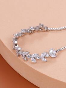 Vòng tay Khối Zirconia  Trang trí - Bạc - Xem 6