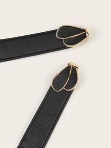 Cinturón de talla grande - Negro - Ver 2