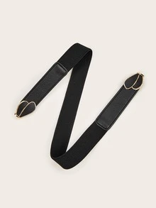 Cinturón de talla grande - Negro - Ver 3