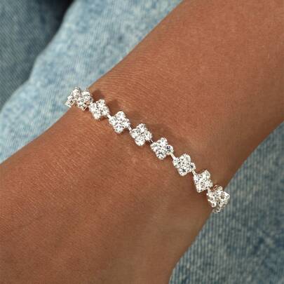 Gorgeous Crystal Rhinestone Bracelet For Womwen 1Piece
