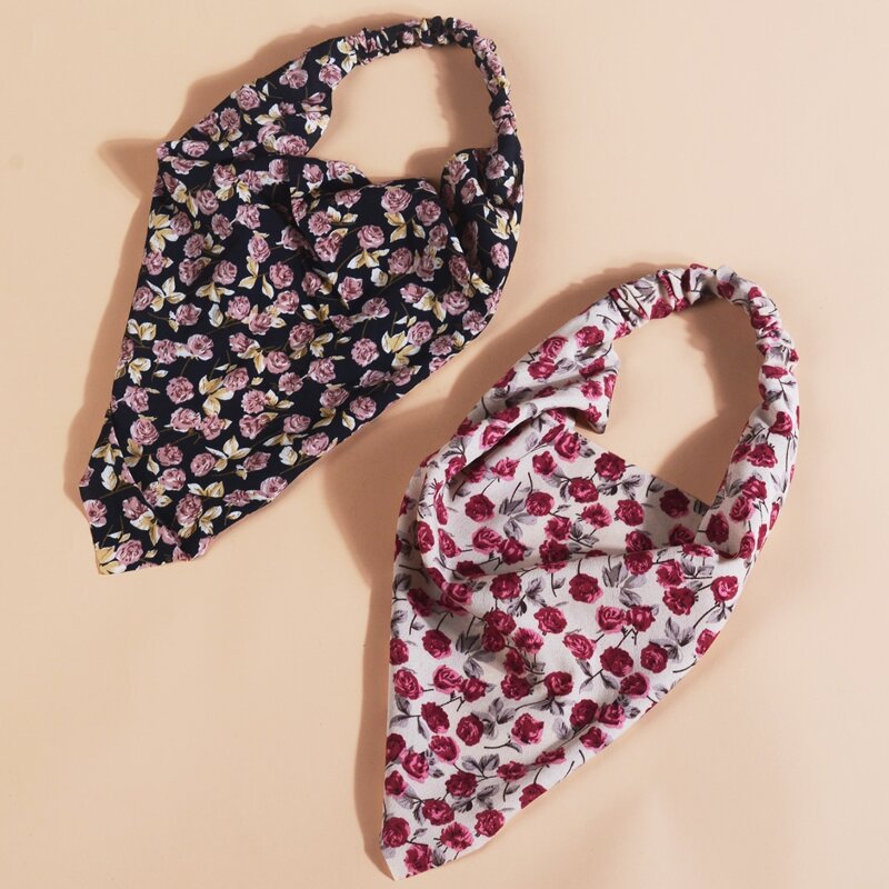 

2pcs Ditsy Floral Pattern Hair Band, Multicolor