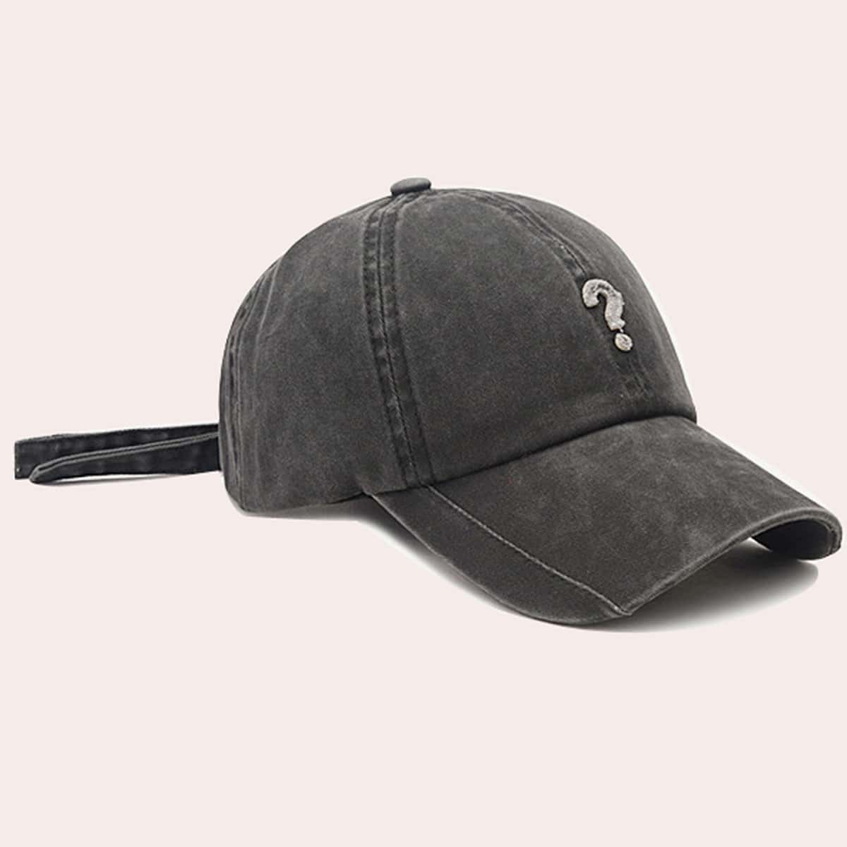 

Guys Question Mark Baseball Cap, Dark grey