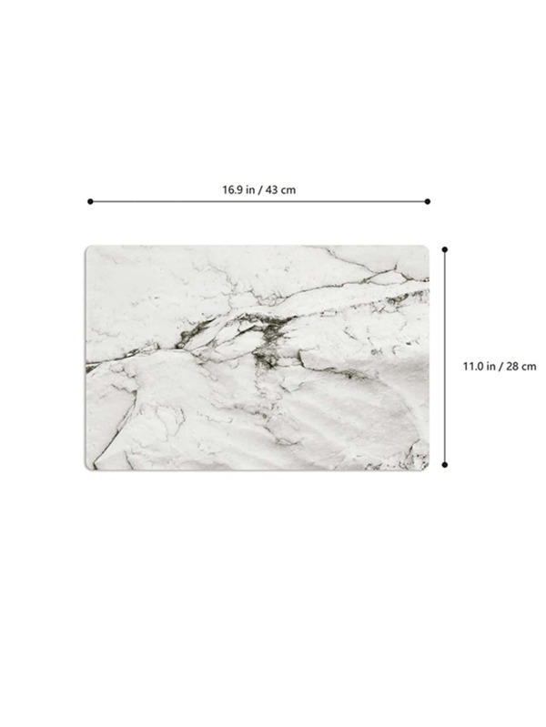 2pcs 16.9*11inch Placemat, Modern Marble Pattern Rectangle Table Mat