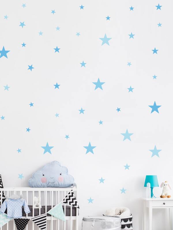 Sticker mural d'étoiles pour enfants, stickers, décalcomanie murale, décalcomanie en vinyle pour la décoration de la maison, articles de décoration printanière pour rafraîchir votre maison, autocollants de décoration Rama, cadeaux d'anniversaire et de remise des diplômes