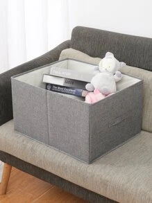 1pc Foldable Storage Box - Grey - View 1