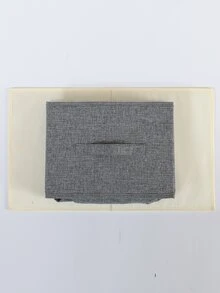 1pc Foldable Storage Box - Grey - View 2