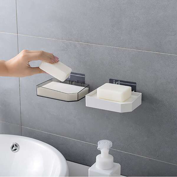 

1pc Wall Mounted Random Soap Dish Holder, Multicolor