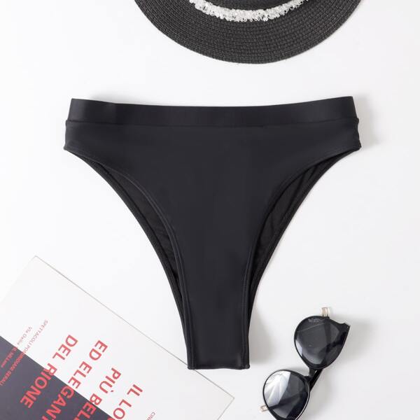 

High Waisted Bikini Panty, Black