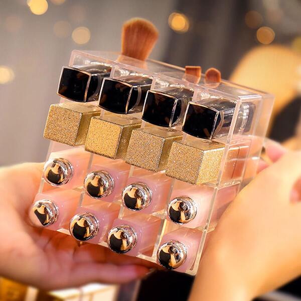 

1pc Clear Lipsticks Storage Box