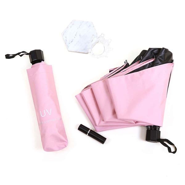 

Solid Color Sunscreen Umbrella, Pink