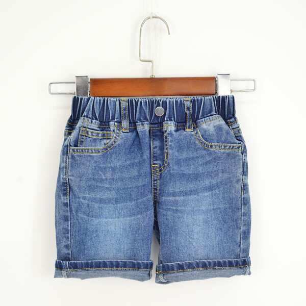 

Toddler Boys Straight Leg Denim Shorts, Medium wash