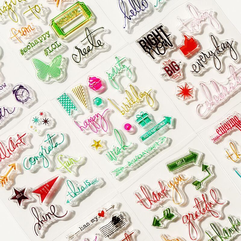 

1pc Random Clear Silicone Stamp, Multicolor