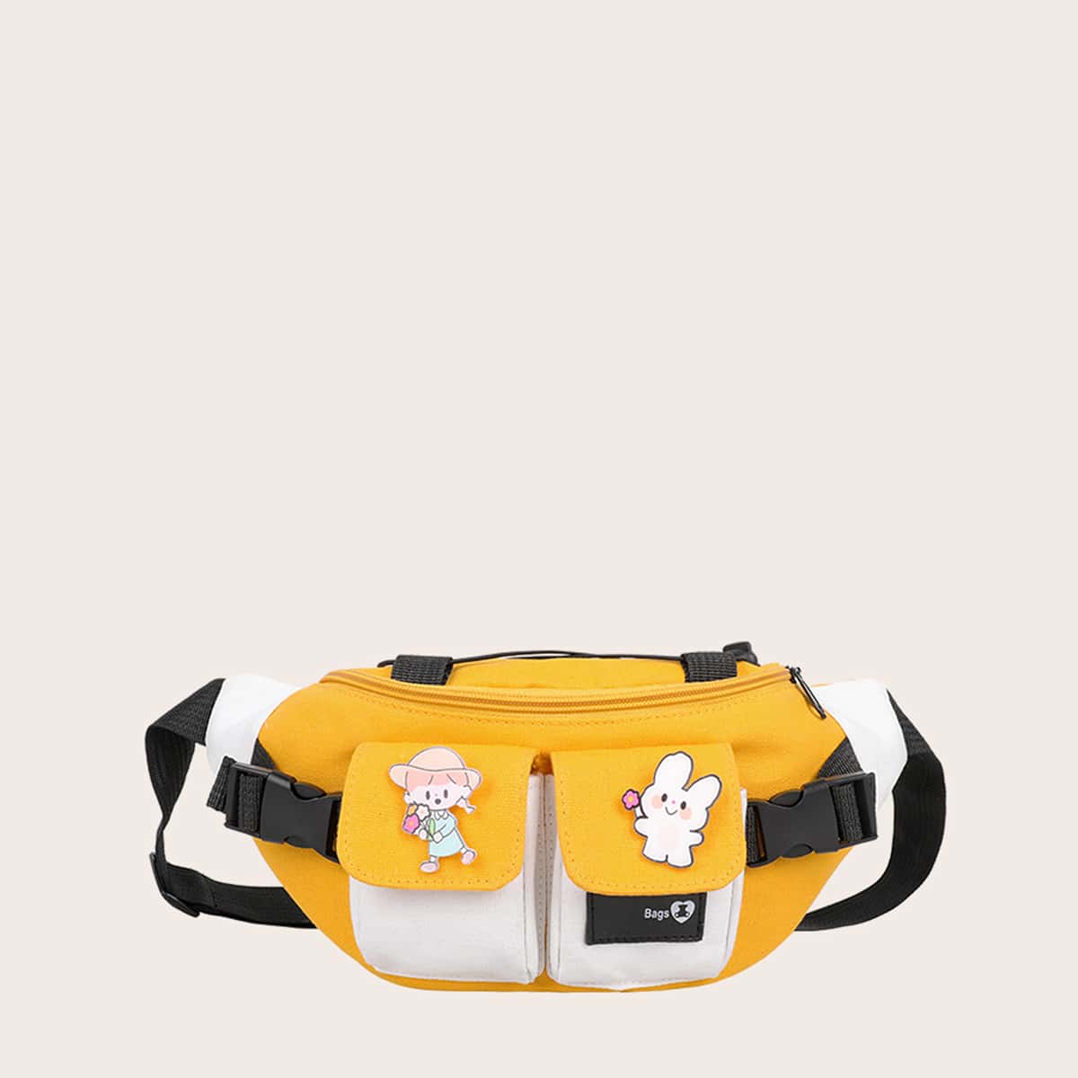 

Cartoon Decor Fanny Pack, Yellow