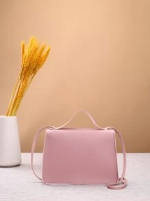 Bolso cartera bicolor - Rosa - Ver 3