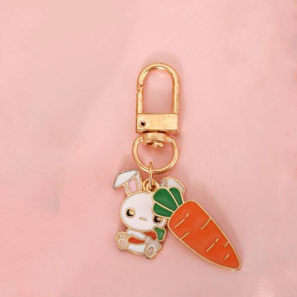 

Подвеска для сумки в форме кролика для девочек, Белый