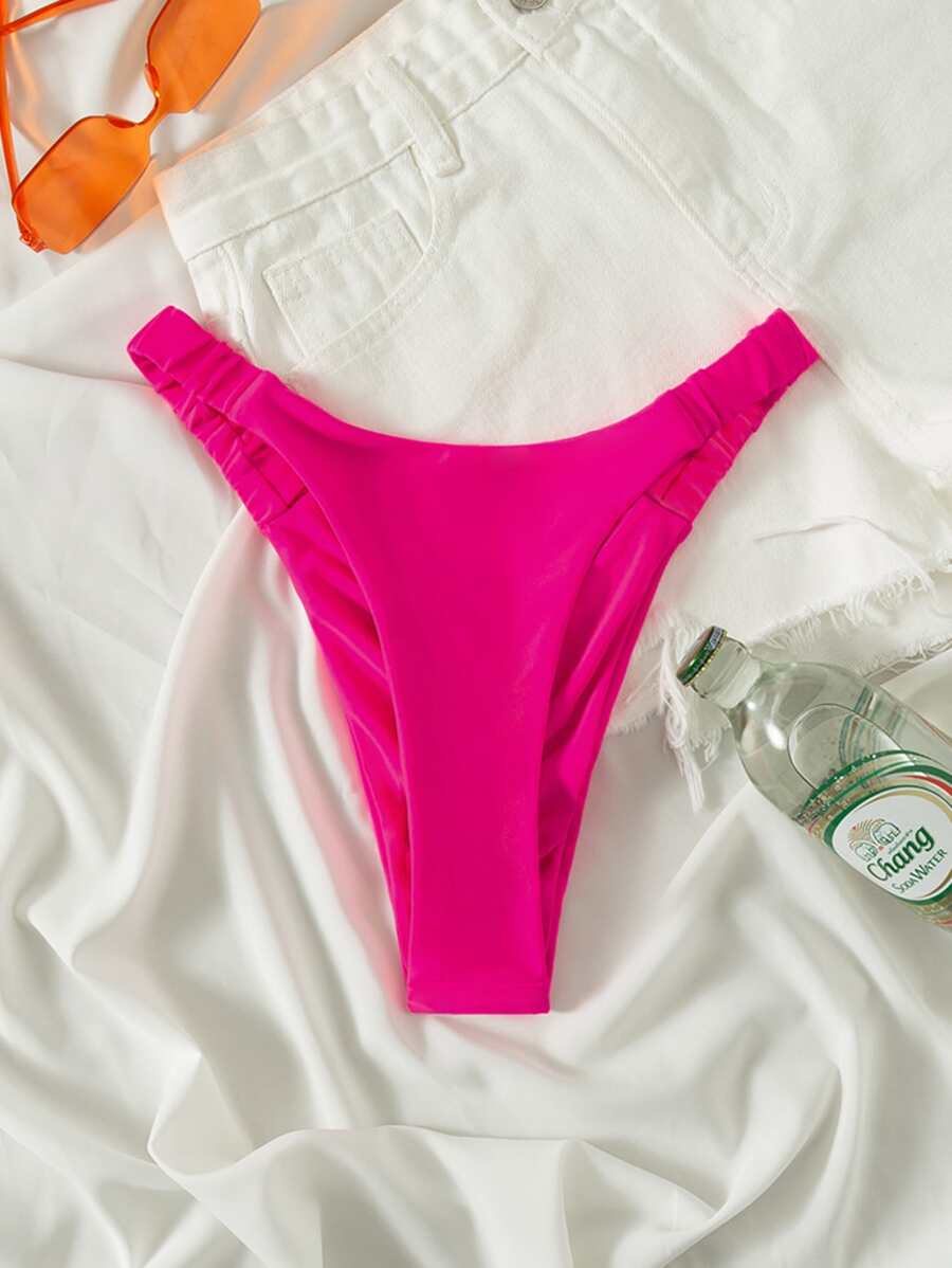 Braga bikini de pierna alta - Rosa Fucsia - Ver 1
