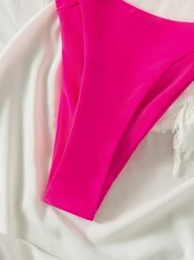 Braga bikini de pierna alta - Rosa Fucsia - Ver 4