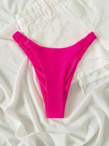 Braga bikini de pierna alta - Rosa Fucsia - Ver 5