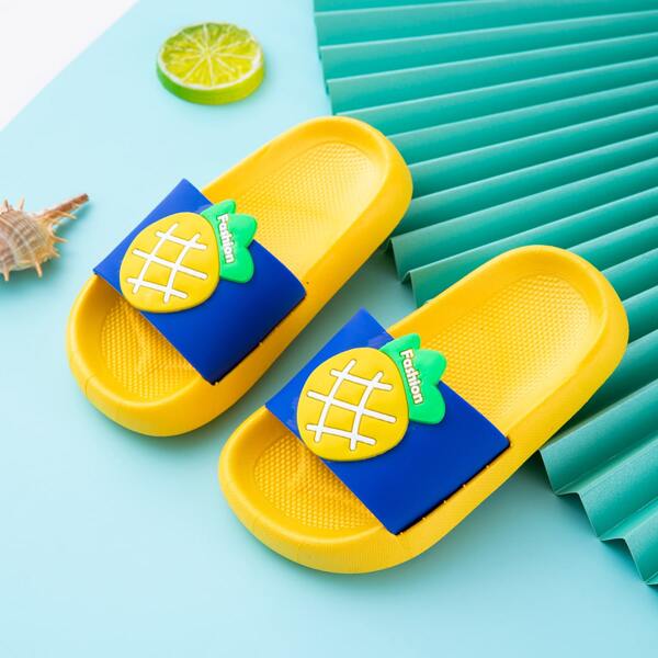 

Toddler Boys Fruit Decor Slides, Multicolor