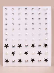1sheet Star Shaped Eye Tattoo Sticker - Multicolor - View 4