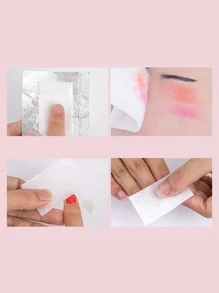 1 paquete Removedor de almohadillas de toallitas de uñas sin pelusa profesional blanco, removedor de esmalte de gel para arte de uñas, almohadillas de quitaesmalte de uñas, almohadillas de uñas para eliminación de esmalte, toallitas desechables para uñas - Blanco - Ver 3