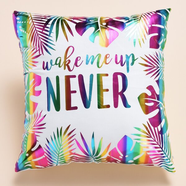 

Leaf Hot Stamping Cushion Cover Without Filler, Multicolor