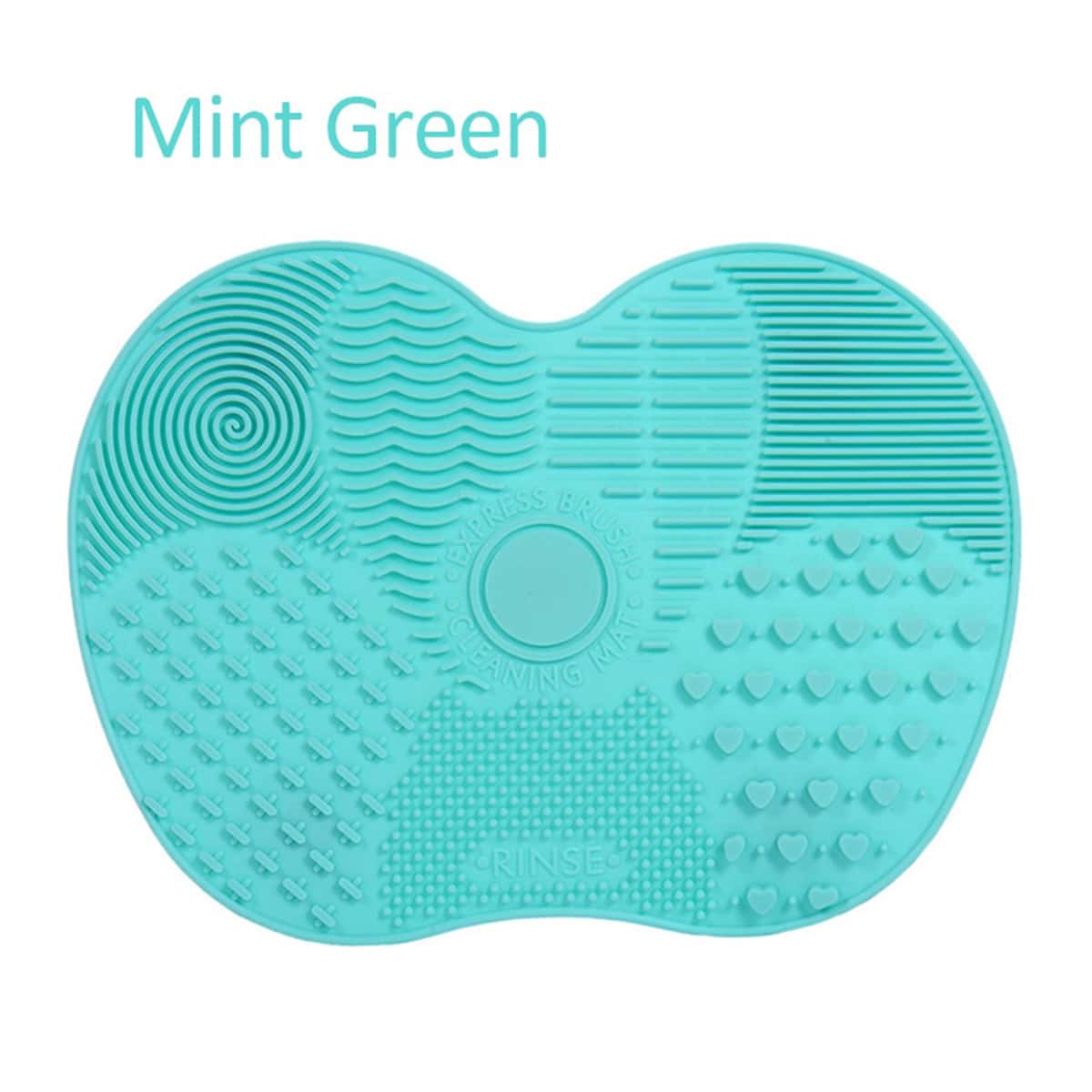 

1pc Silicone Makeup Brush Cleaning Pad, Mint green