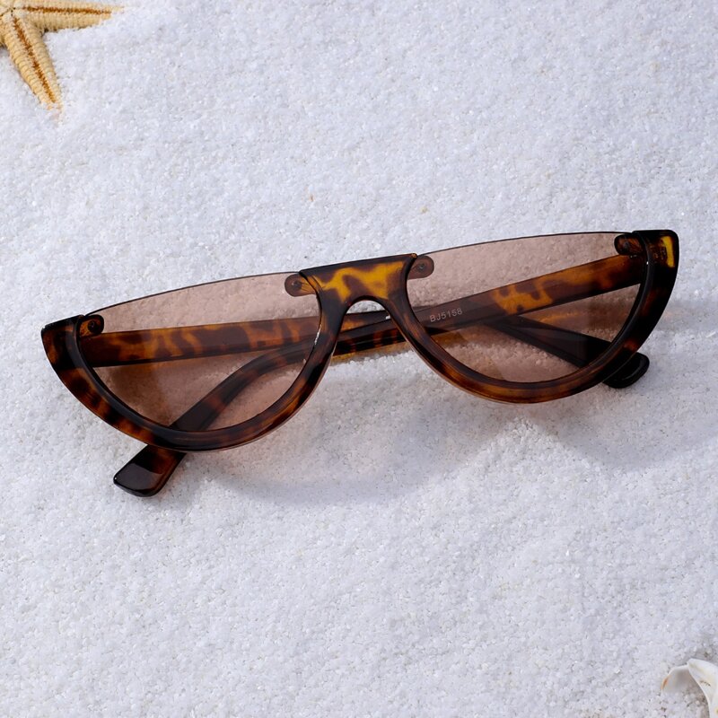 

Tortoiseshell Half Frame Sunglasses