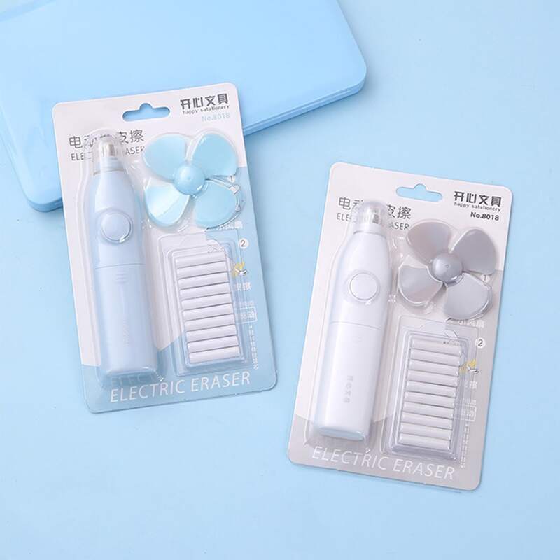 

Random 1set Electric Eraser Without Battery, Blue and white