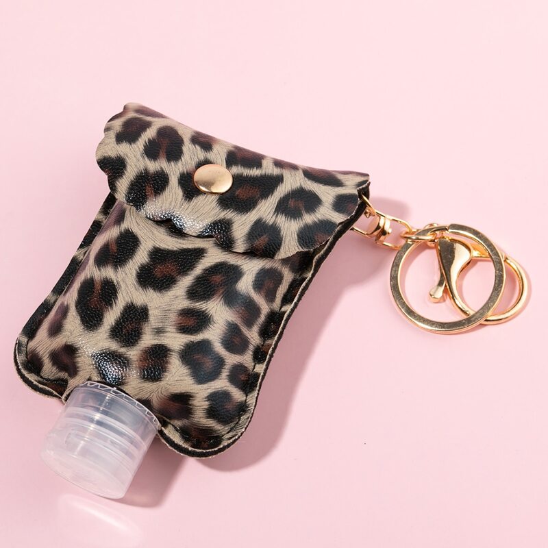 

Leopard Pattern Bag Design Keychain, Brown