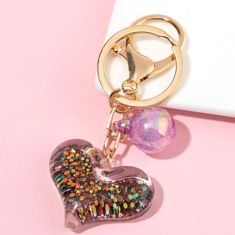 

Heart Design Keychain, Multicolor