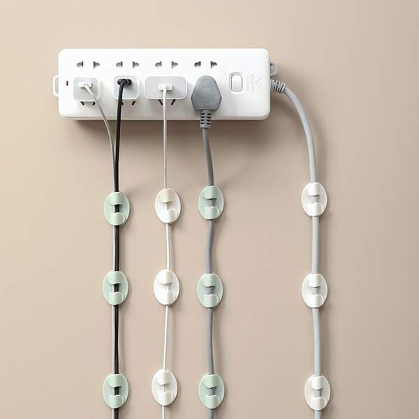 

10pcs Random Color Cable Organizer, Multicolor
