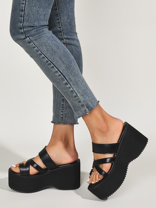 Toe Ring Wedge Sandals SHEIN USA