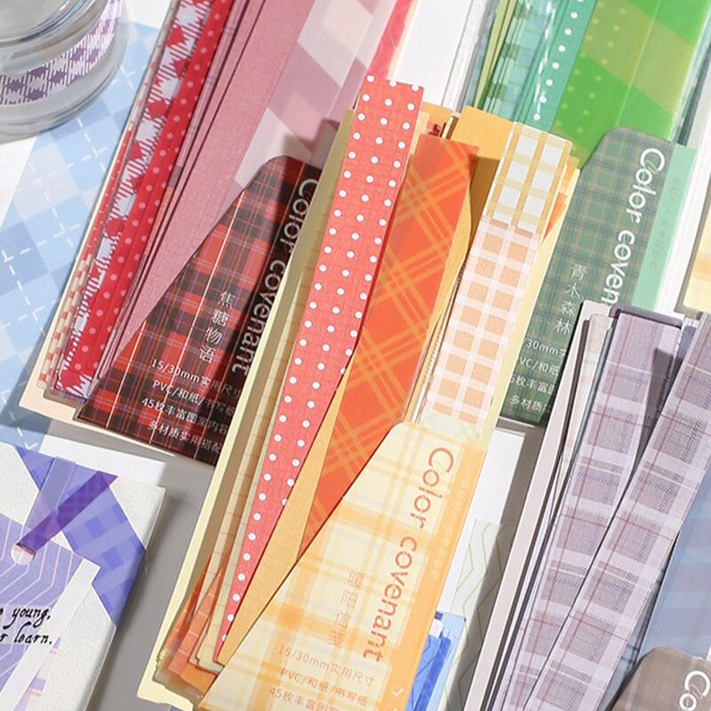

45sheets Random Pattern Material Paper, Multicolor