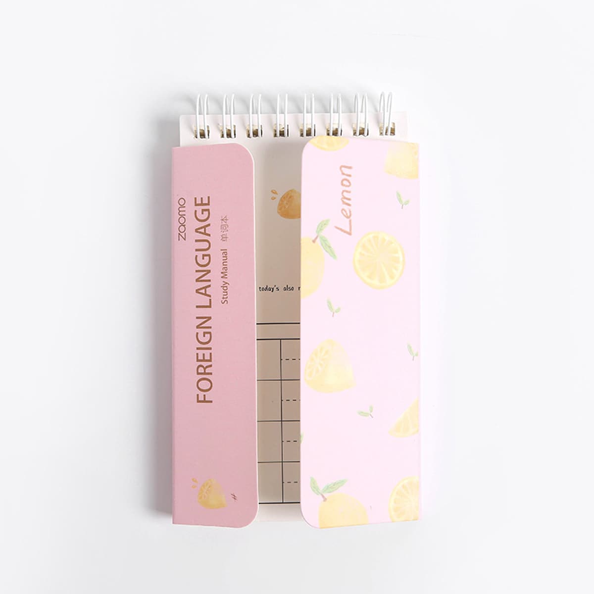 

Lemon Print Cover Spiral Notebook, Multicolor