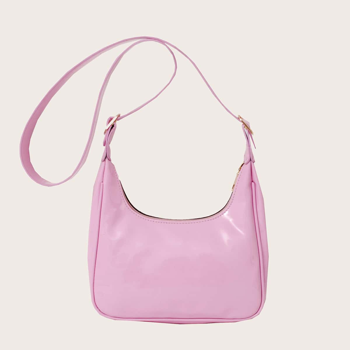 

Solid Hobo Bag, Baby pink