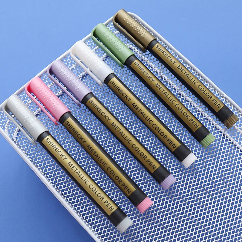 

1pc Random Metallic Marker Pen, Multicolor