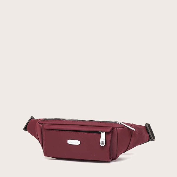 

Pocket Front Fanny Pack, Red