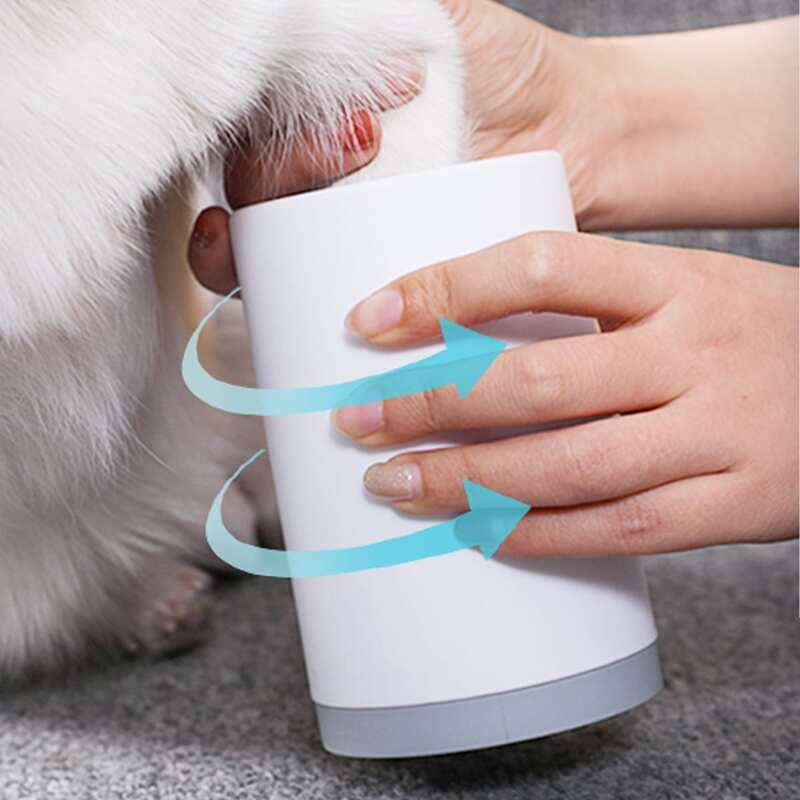 

1pc Pet Foot Washing Cup, Grey