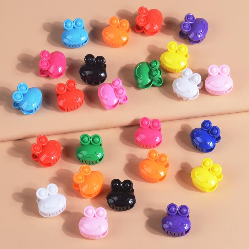 

24pcs Cartoon Frog Hair Claw, Multicolor
