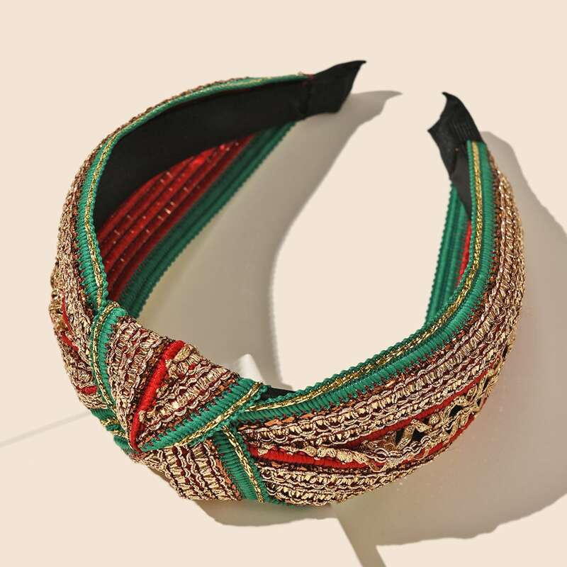

1pc Twist Hair Hoop, Multicolor