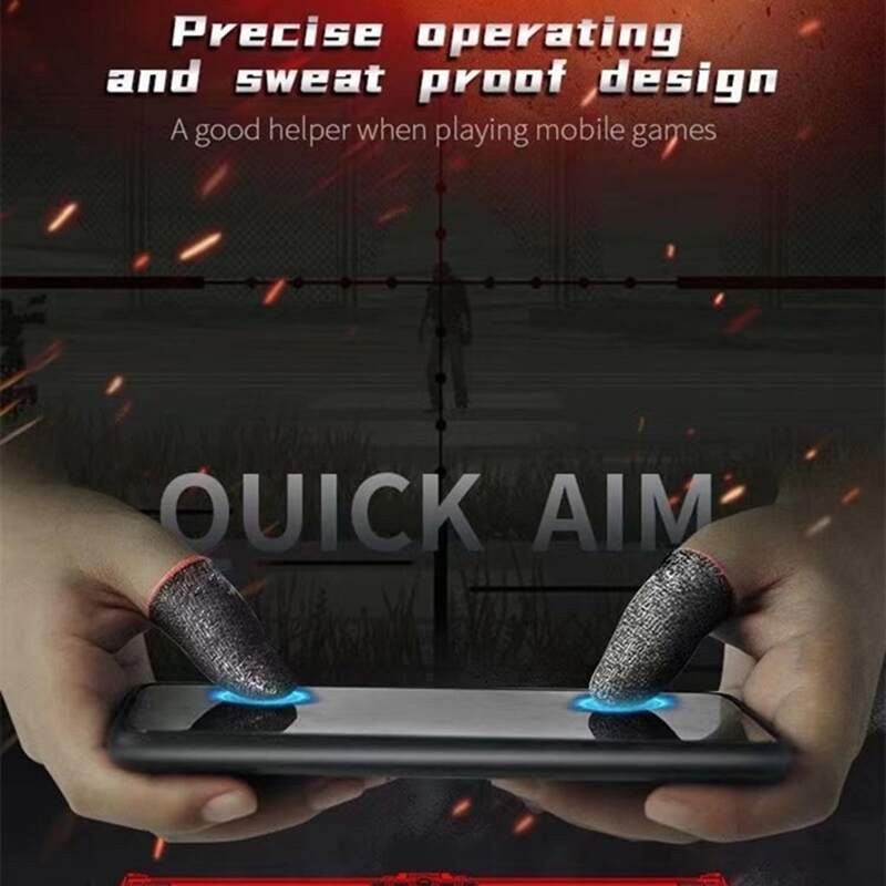 

Mobile Game Controller Sweatproof Finger Cot, Grey