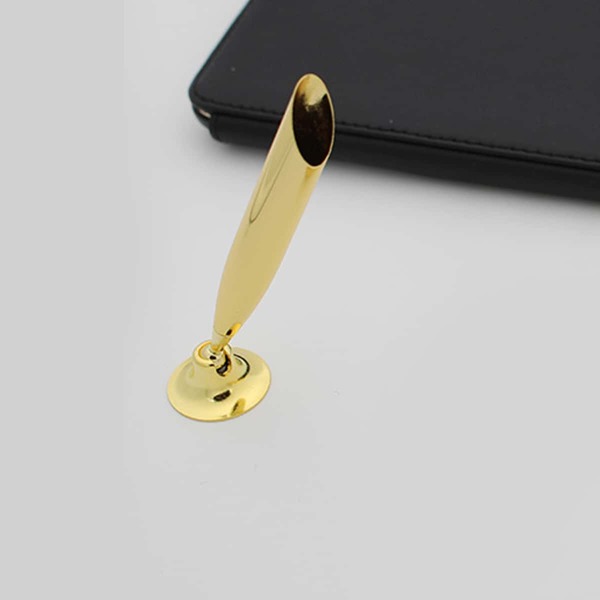 

1pc Metal Pen Stand, Gold
