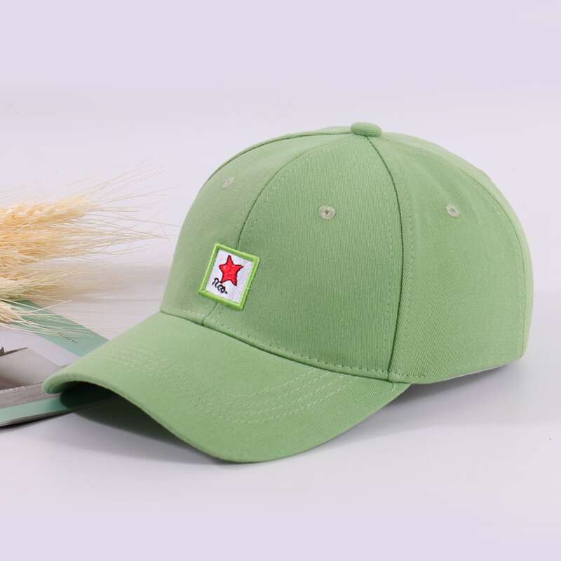 

Star Embroidery Baseball Cap, Mint green