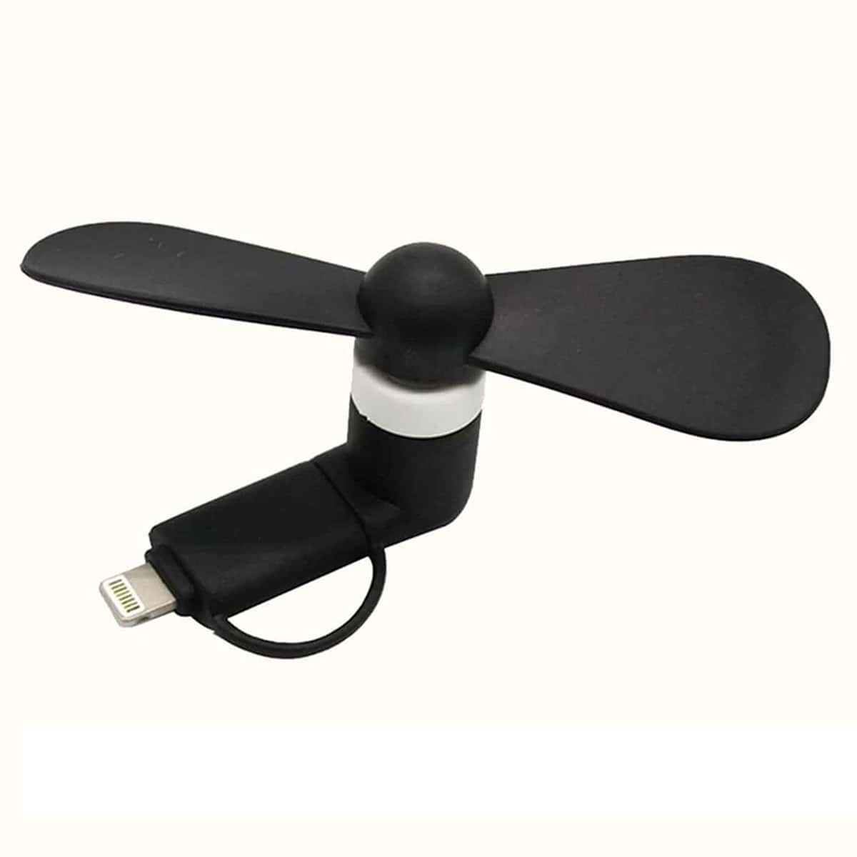 1pc iPhone Solid USB Fan, Black
