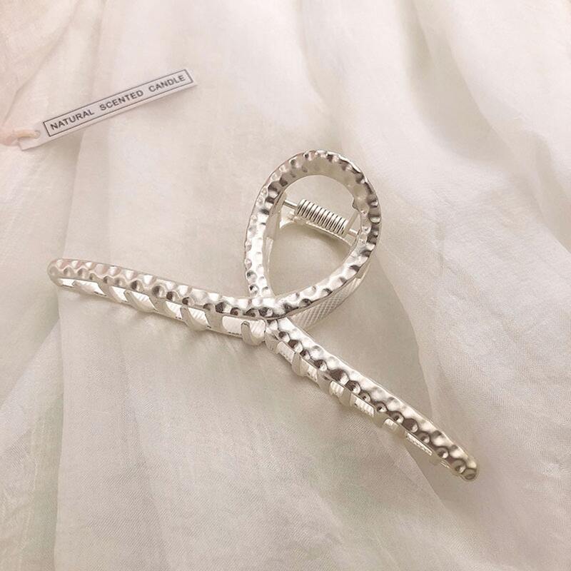 

1pc Simple Hair Claw, Silver