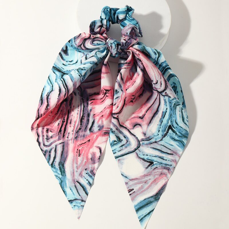 

Tie Dye Scrunchie Scarf, Blue