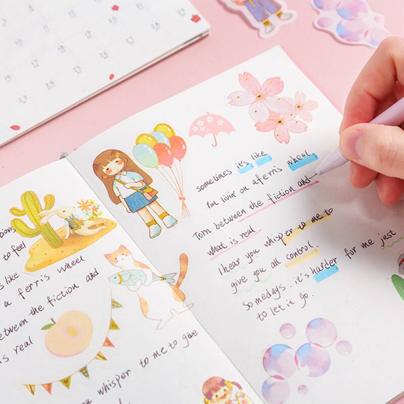 

1sheet Random Cartoon Graphic Sticker, Multicolor